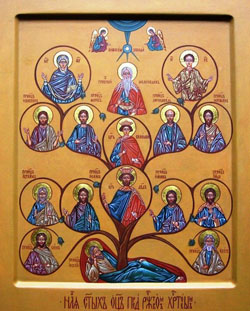 Икона святых отцев, пред Рождеством Христовым