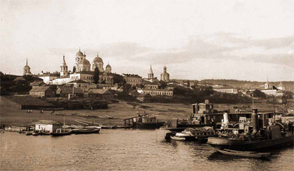 Панорама Крестовоздвиженского монастыря города Саратова