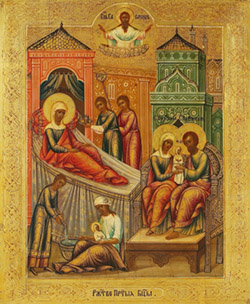 Рождество Пресвятой Богородицы. Икона из ризницы Троице-Сергиевой Лавры
