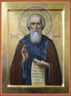 Преподобный Сергий, игумен Радонежский икона