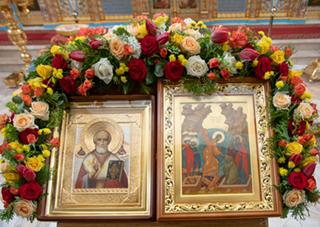 Икона святителя Николая Чудотворца в монастыре